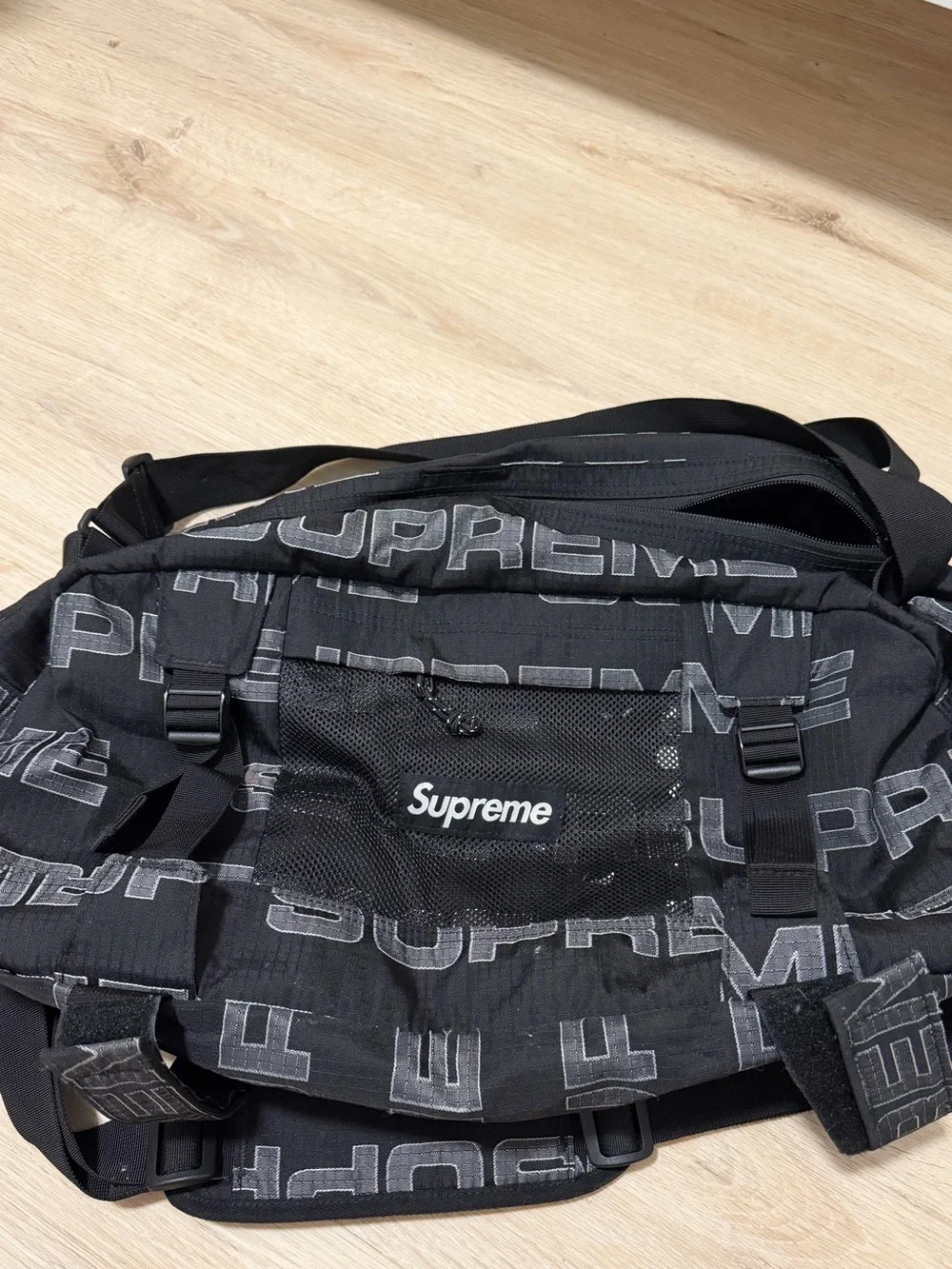 Used: Supreme Duffle Bag Black FW21